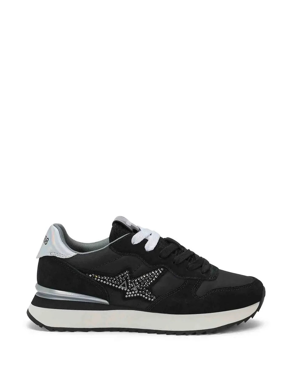 SUN68 Z46223 STARGIRL STRASS LOGO 331 scam+nero 11