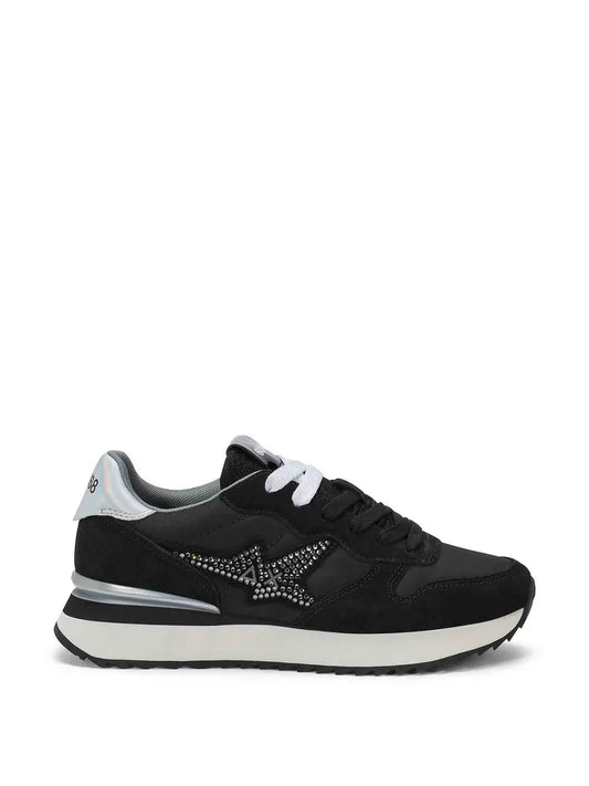 SUN68 Z46223 STARGIRL STRASS LOGO 331 scam+nero 11