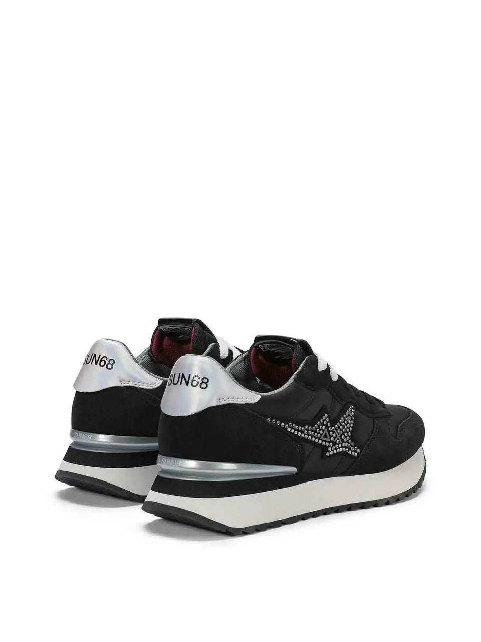 SUN68 Z46223 STARGIRL STRASS LOGO 331 scam+nero 11