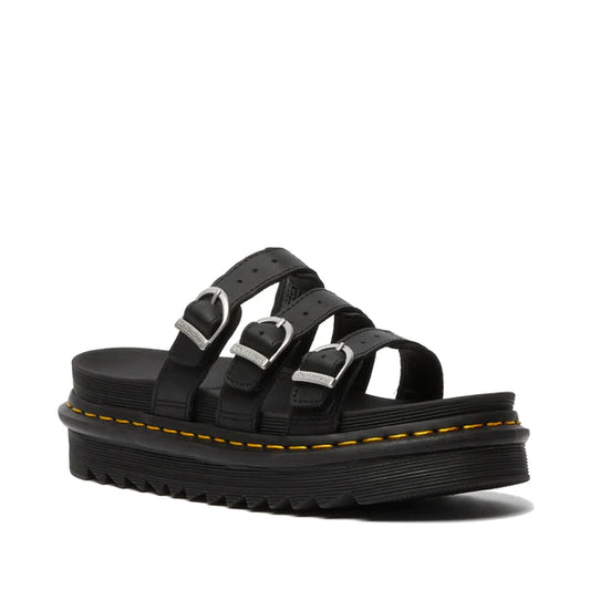 DR. MARTENS BLAIRE SLIDE 111 pelle+nero 25456001