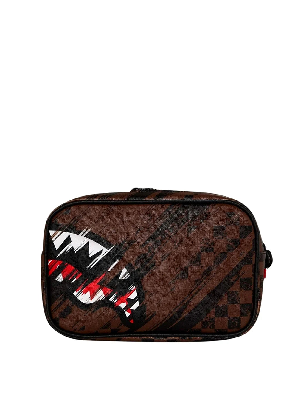 SPRAYGROUND 910B8968NSZ SMEARED GRUNGE TOILETRY BRICK 667 stamp+multi-marr