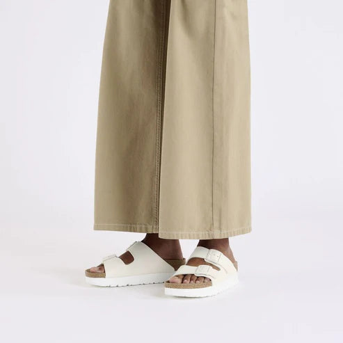 BIRKENSTOCK ARIZONA PLATFORM VEGAN BIRKO FLOR 112 pelle+panna 1029127