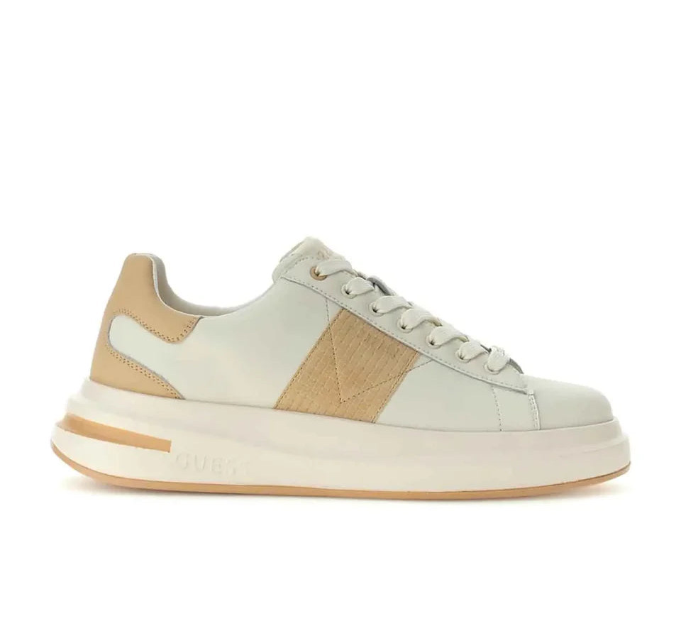 GUESS FMJEBA LEA12 ELBA 112 pelle+bianco-beige