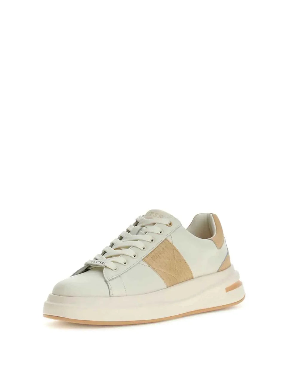 GUESS FMJEBA LEA12 ELBA 112 pelle+bianco-beige