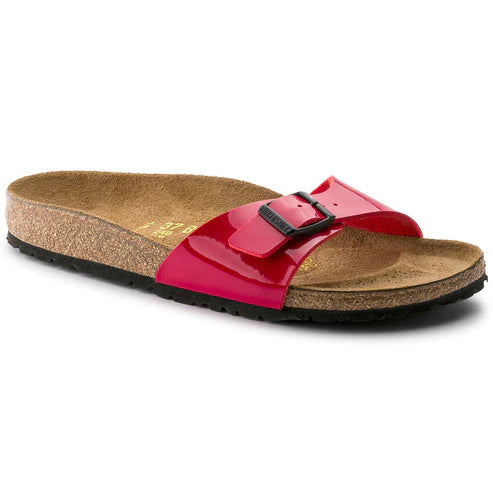 BIRKENSTOCK MADRID BIRKO FLOR 340113 LACK TANGO RED