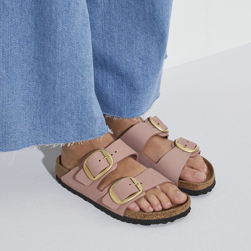 BIRKENSTOCK ARIZONA BIG BUCKLE NUBUCK LEATHER 228 nabuk+rosa 1024074