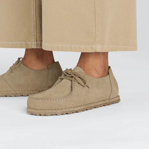 BIRKENSTOCK UTTI LACE SUEDE LEATHER - NATURAL LEATHER 333 scam+beige 1027321