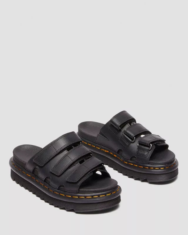 DR. MARTENS RAINE SLIDE 111 pelle+nero 40522001