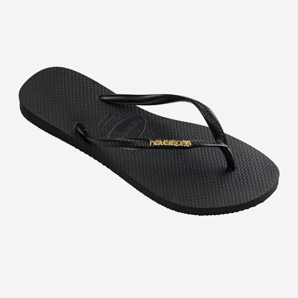 HAVAIANAS 4119875 SLIM LOGO METALLIC 551 sint+nero 1924