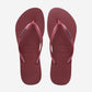 HAVAIANAS 4119875 SLIM LOGO METALLIC 556 sint+bordo 9339