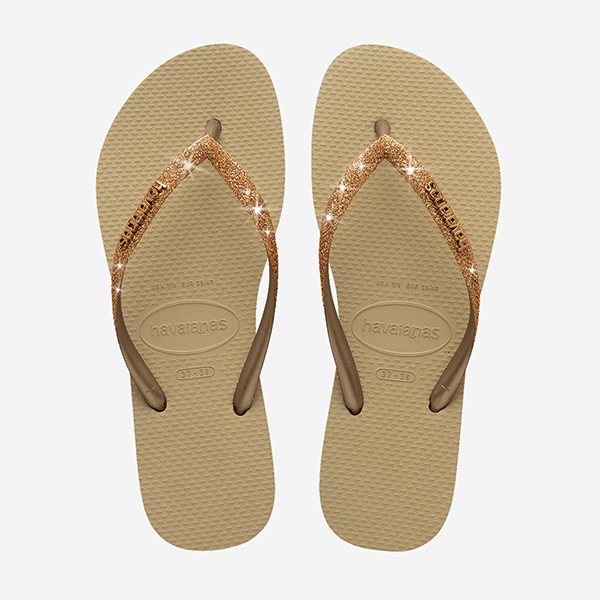 HAVAIANAS 4146975 SLIM GLITTER II 553 sint+beige 9177