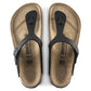 BIRKENSTOCK GIZEH BASICO BIRKO FLOR 111 pelle+nero 043691