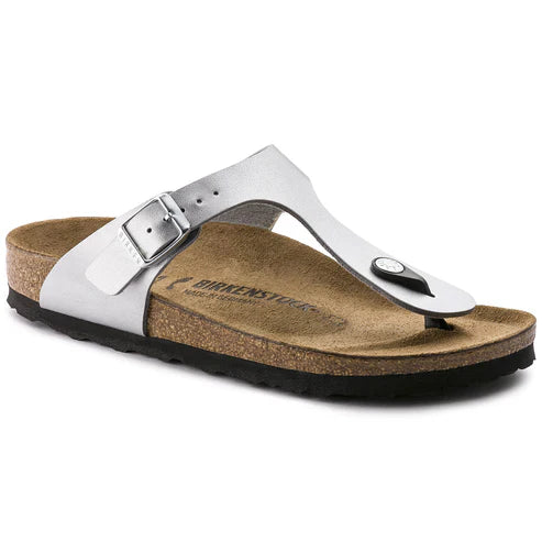 BIRKENSTOCK GIZEH BASICO BIRKO FLOR 118 pelle+argen 043851