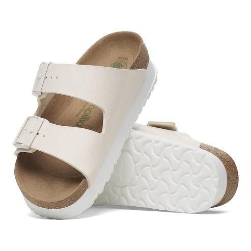 BIRKENSTOCK ARIZONA PLATFORM VEGAN BIRKO FLOR 112 pelle+panna 1029127
