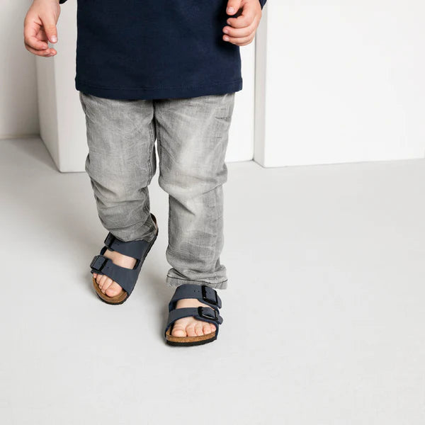 BIRKENSTOCK ARIZONA KIDS BIRKO FLOR - BIRKIBUC 225 nabuk+blu 552903