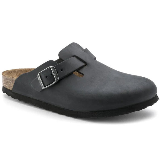 BIRKENSTOCK BOSTON OILED LEATHER 221 nabuk+nero 059463