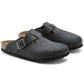 BIRKENSTOCK BOSTON OILED LEATHER 221 nabuk+nero 059463