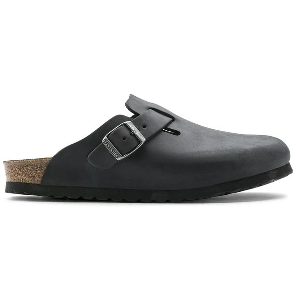 BIRKENSTOCK BOSTON OILED LEATHER 221 nabuk+nero 059463