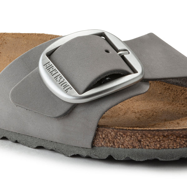 BIRKENSTOCK MADRID BIG BUCKLE NUBUCK LEATHER 228 nabuk+grigio 1022176