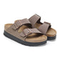 BIRKENSTOCK ARIZONA PLATFORM VEGAN BIRKO FLOR 224 nabuk+moro 1027417