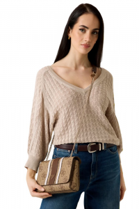 GUESS HWSS96 72210 NOELLE II 663 stamp+beige LGW