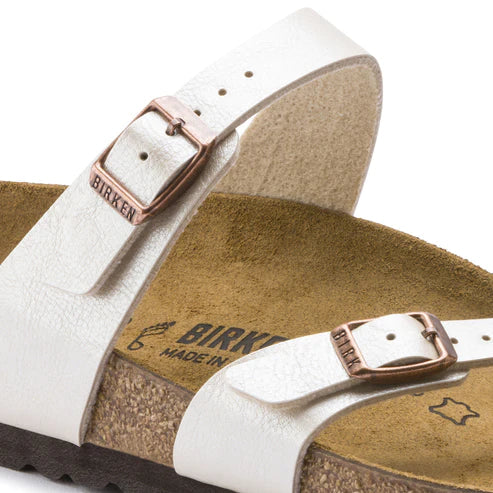 BIRKENSTOCK MAYARI 112 pelle+bianco perl 071661