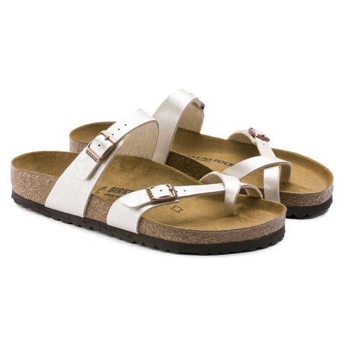 BIRKENSTOCK MAYARI 112 pelle+bianco perl 071661