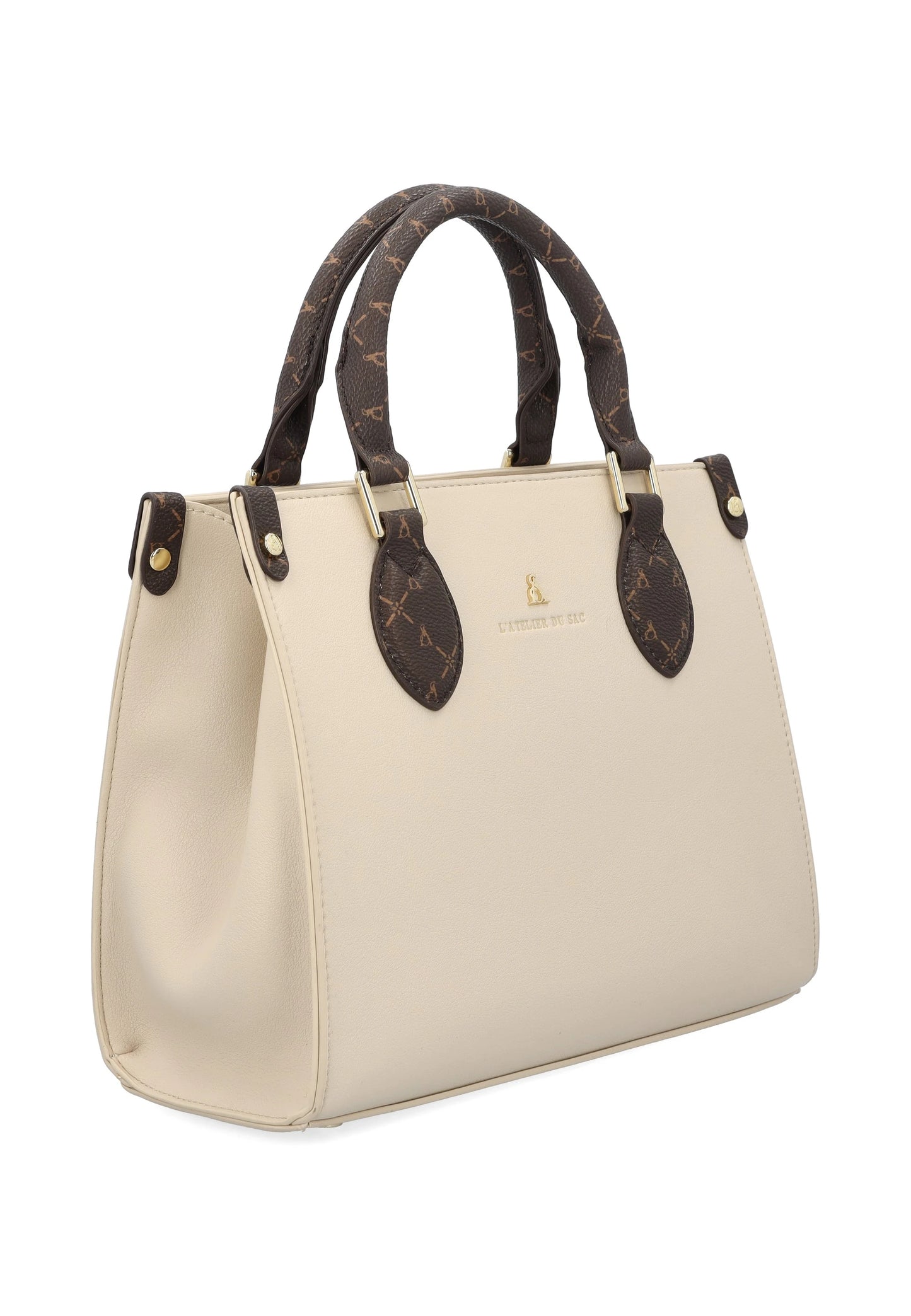 L ATELIER DU SAC DAUPHINE TOTE 112 pelle+bianco 16940
