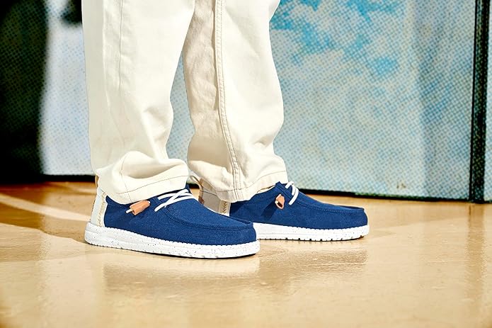 HEY DUDE 43086 WALLY SUMMER LINEN 775 tela+blu 4UA