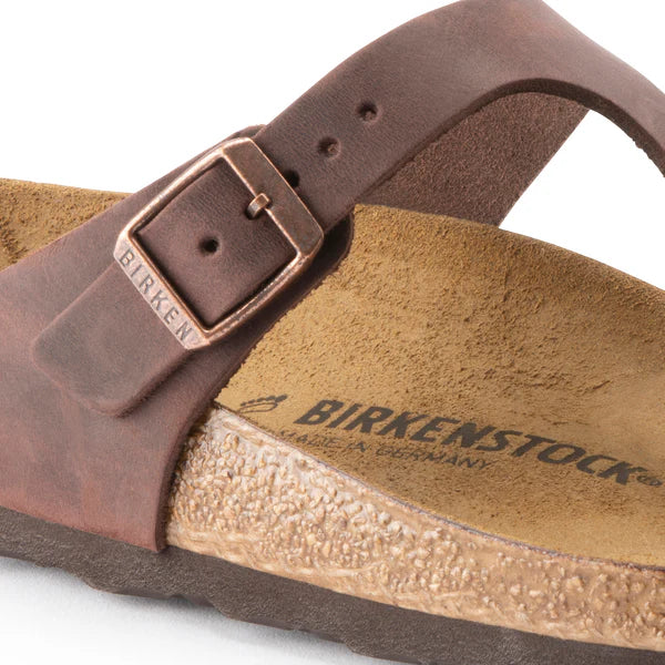 BIRKENSTOCK GIZEH OILED LEATHER 224 nabuk+marr 743831