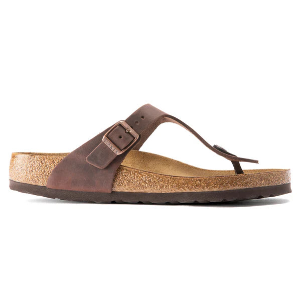 BIRKENSTOCK GIZEH OILED LEATHER 224 nabuk+marr 743831