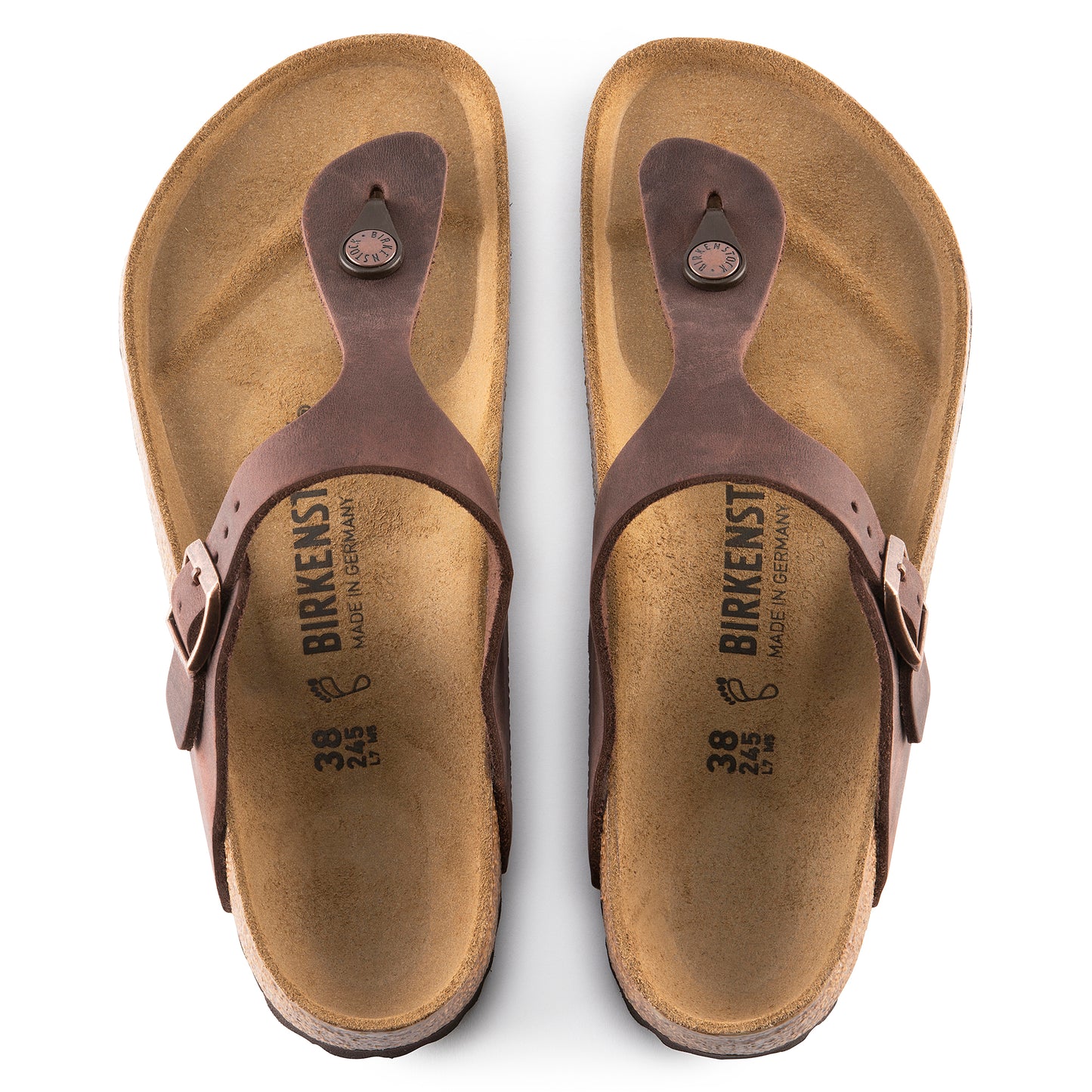 BIRKENSTOCK GIZEH OILED LEATHER 743831 HABANA