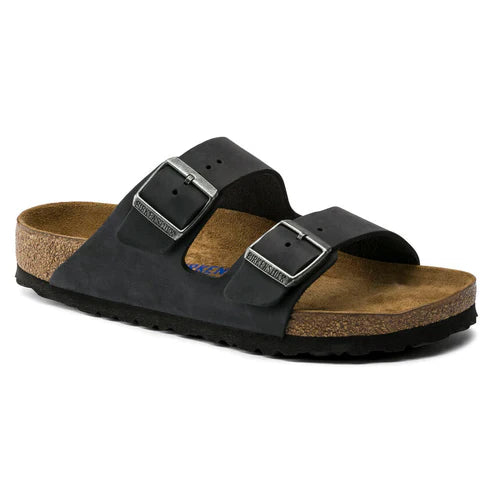 BIRKENSTOCK ARIZONA SFB OILED LEATHER 221 nabuk+nero 752483