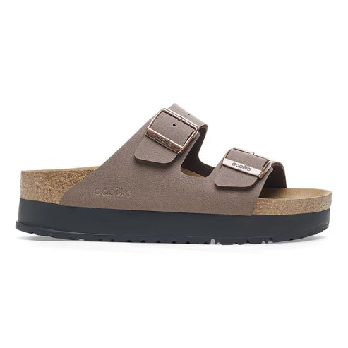 BIRKENSTOCK ARIZONA PLATFORM VEGAN BIRKO FLOR 224 nabuk+moro 1027417