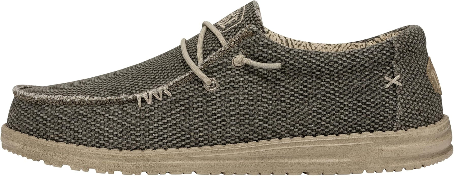 HEY DUDE 40003 WALLY BRAIDED 778 tela+verde 3VE