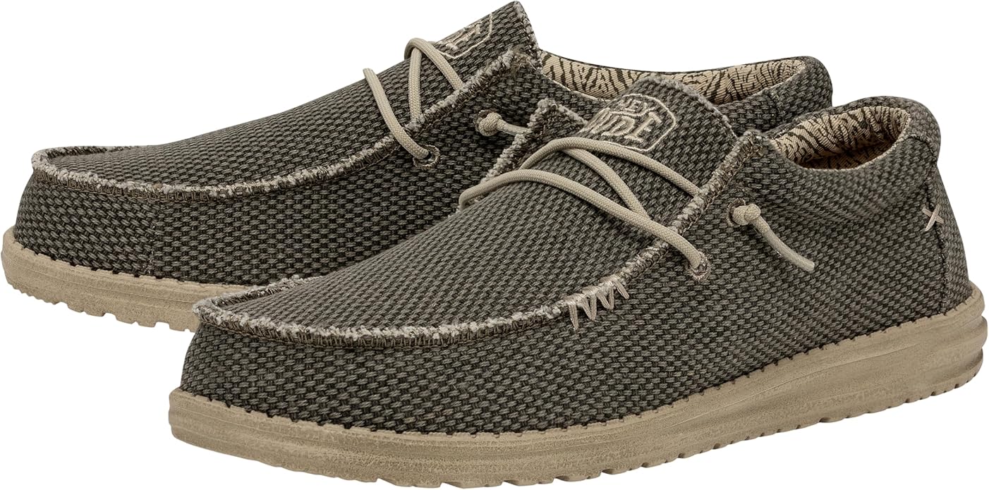 HEY DUDE 40003 WALLY BRAIDED 778 tela+verde 3VE