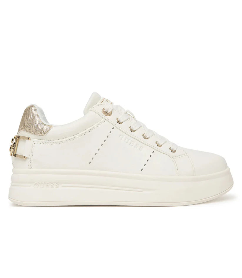 GUESS FLPWES ELE12 WESLI 112 pelle+bianco-oro