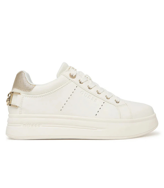 GUESS FLPWES ELE12 WESLI 112 pelle+bianco-oro