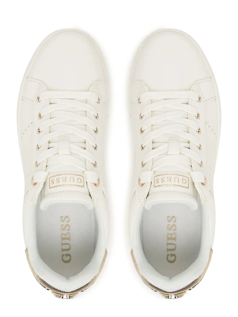 GUESS FLPWES ELE12 WESLI 112 pelle+bianco-oro