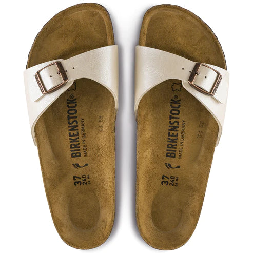 BIRKENSTOCK MADRID BIRKO FLOR 940153 PEARL WHITE