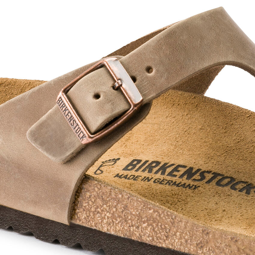 BIRKENSTOCK GIZEH OILED LEATHER 943811 TABACCO BROWN
