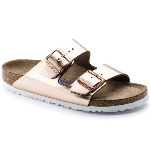 BIRKENSTOCK ARIZONA SFB METALLIC LEATHER 952093 COPPER