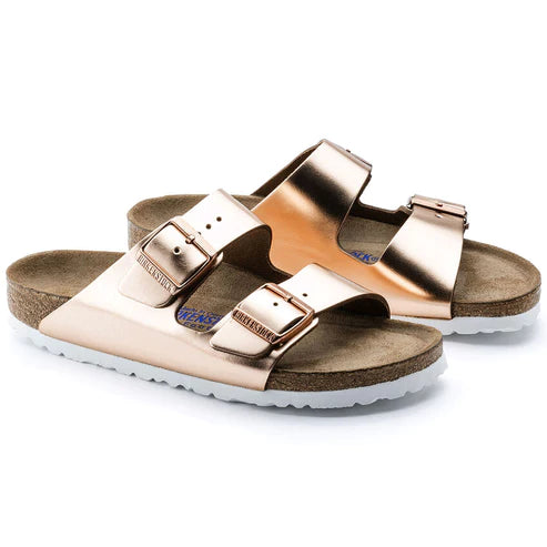 BIRKENSTOCK ARIZONA SFB METALLIC LEATHER 952093 COPPER