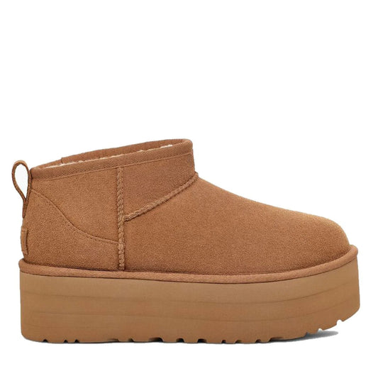 UGG 1135092W CLASSIC ULTRA MINI PLATFORM 334 scam+cuoio CHESTNUT