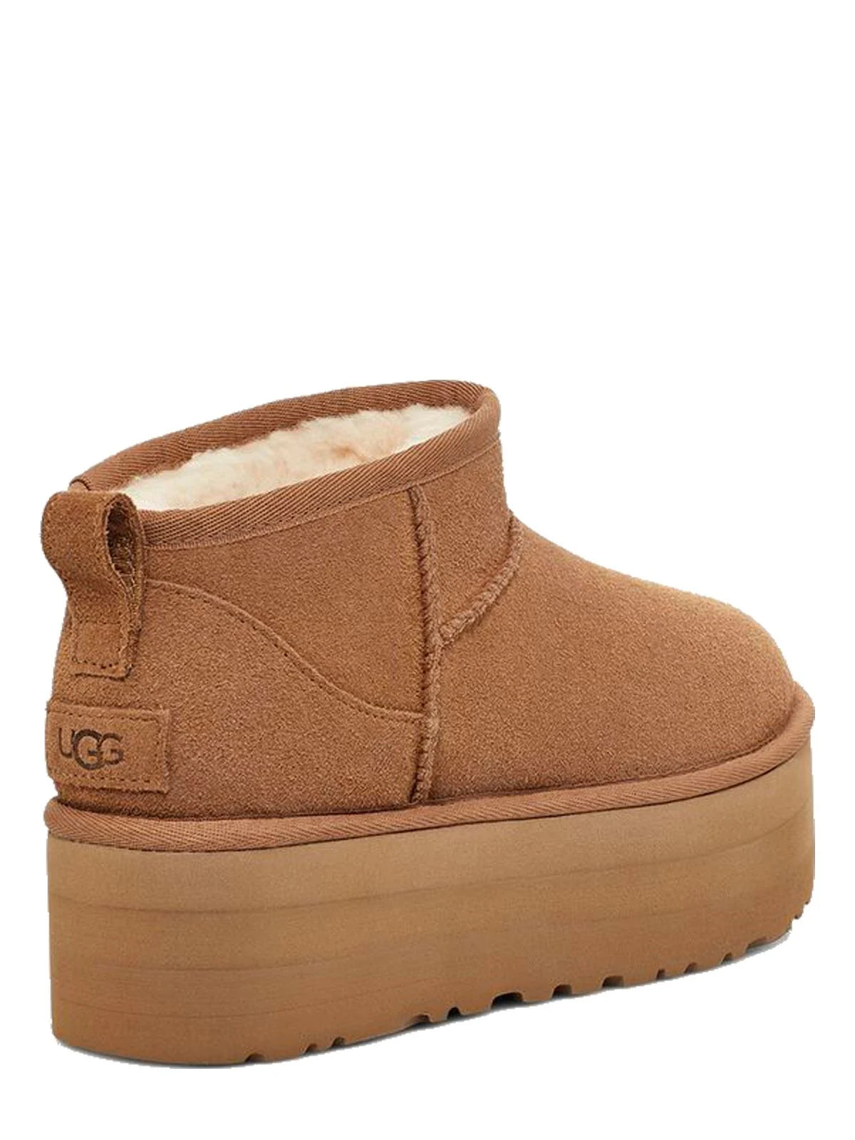 UGG 1135092W CLASSIC ULTRA MINI PLATFORM 334 scam+cuoio CHESTNUT