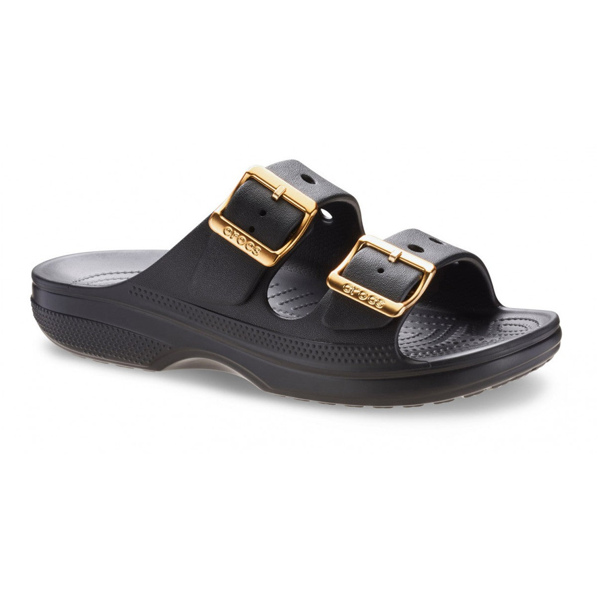 CROCS CR.213316 SATURDAY METALLIC BUCKLE SANDAL W 551 sint+nero BLK