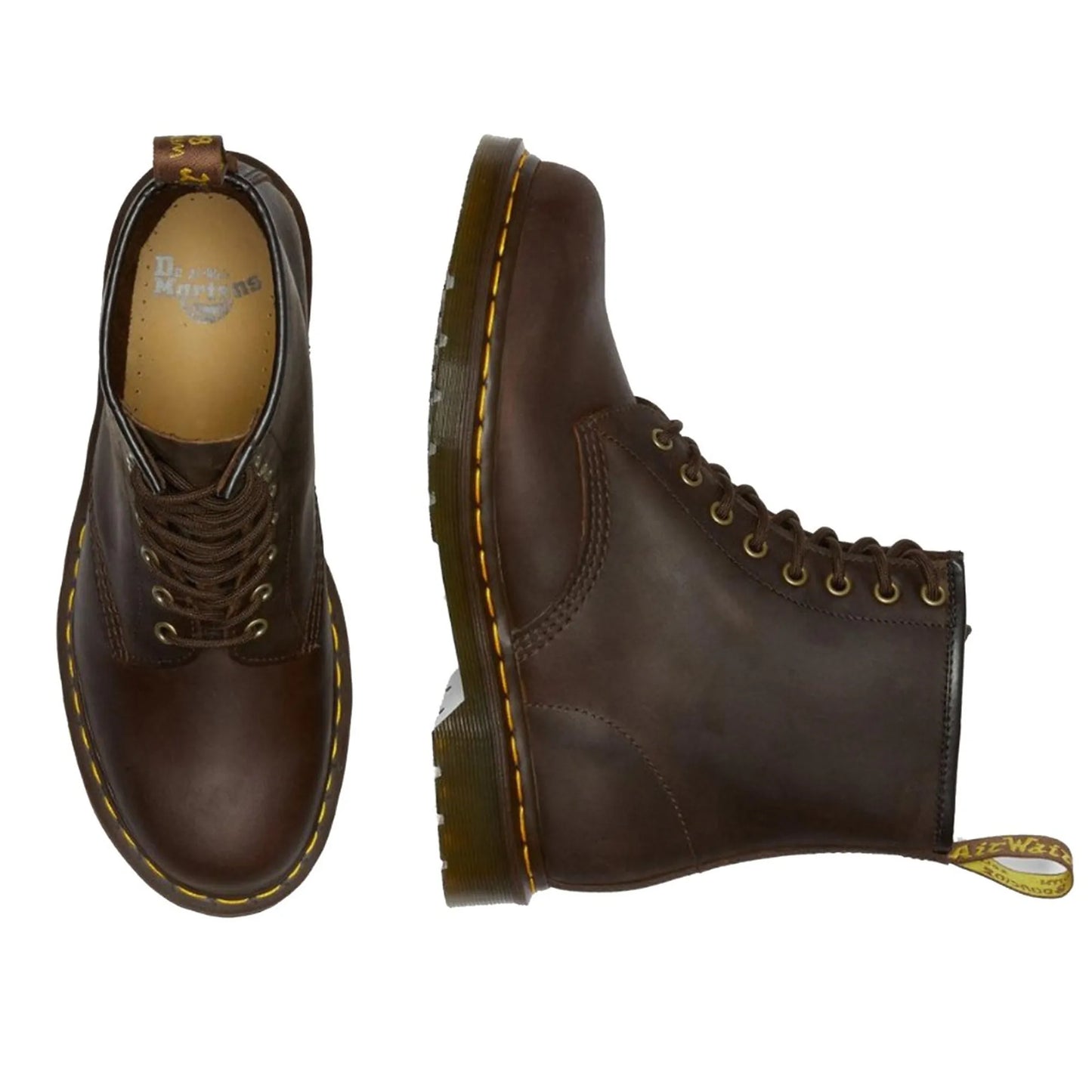 DR. MARTENS 1460 GREASE 114 pelle ingr+cuoio