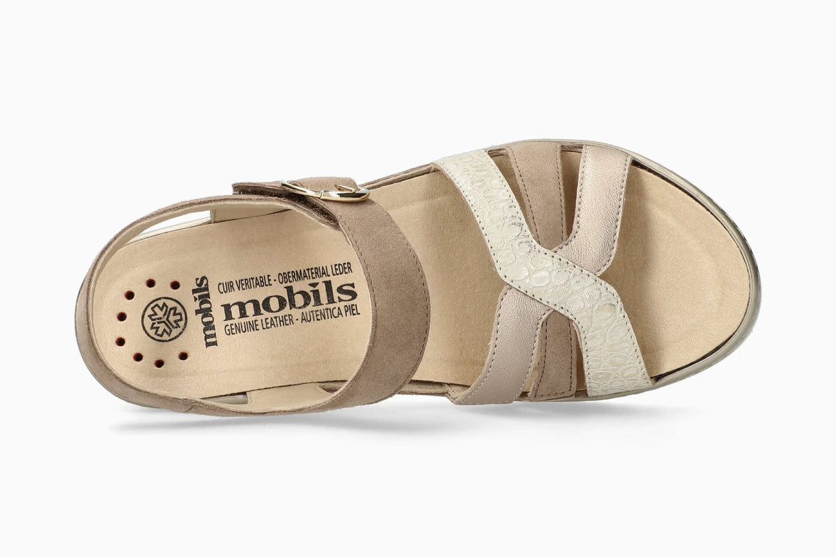 MEPHISTO MOBILS NANCIA 118 pelle+platino 9553-12218-2