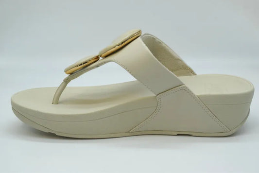 FITFLOP A4T LULU TOE POST - OVERSIZED 3D STONE 112 pelle+panna A99