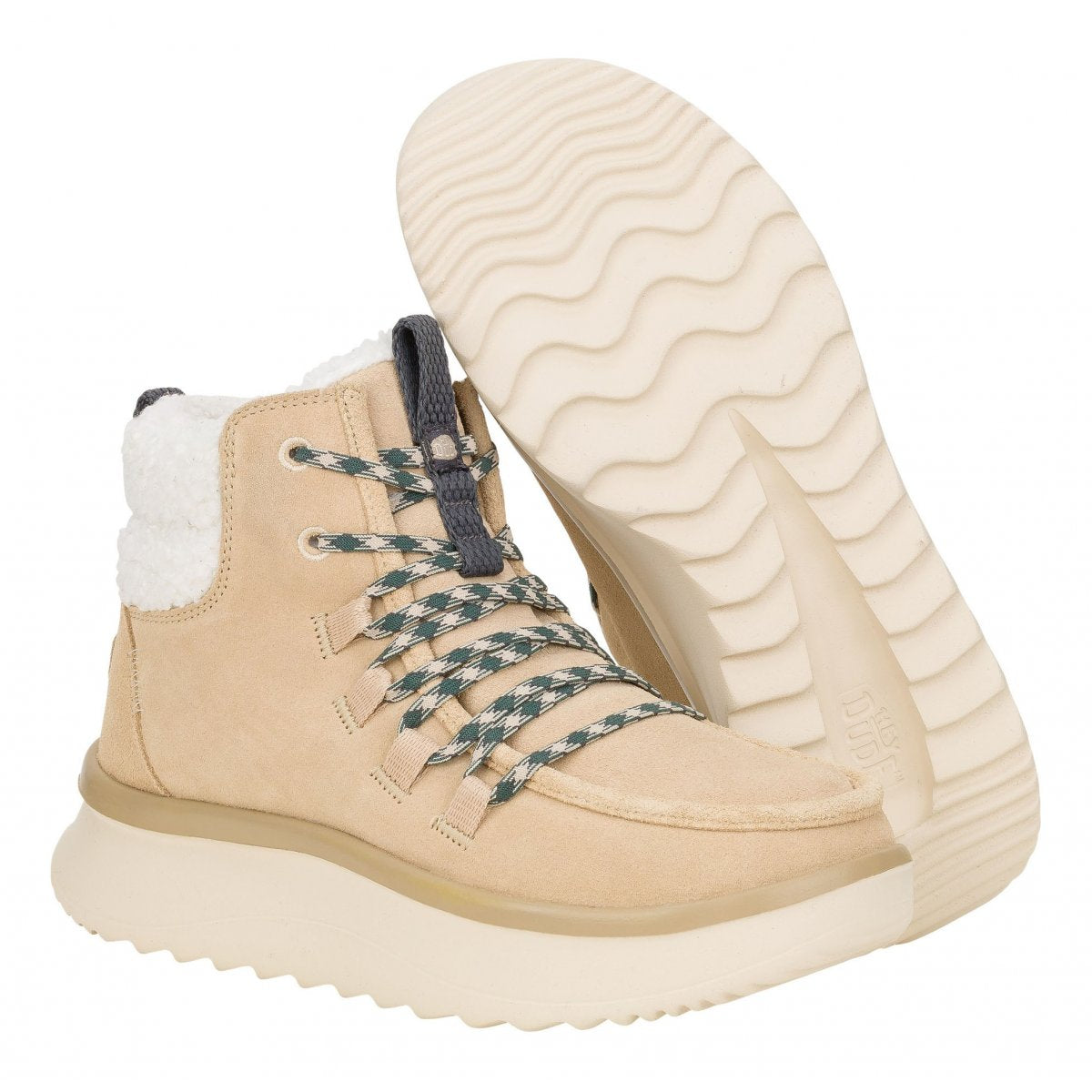 HEY DUDE WENDY PEAK APRES SUEDE COZY W HD.41995 333 scam+beige 3VD